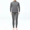 Conjunto de roupa íntima térmica dupla face com autocalefação e temperatura constante, conjunto de roupa íntima térmica de outono e inverno para homens