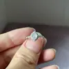 Anillo Sencillo de Huevo de Jade Birmano Violeta Hielo Grado A Estilo Mismo de Xiaohongshu para Mujer