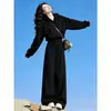 Conjunto Deportivo para Mujer Otoño Invierno Estilo Coreano Holgado Moda Estilo Coreano Sudadera con Capucha y Cremallera Pantalones Anchos Casuales Conjunto de Dos Piezas