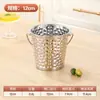Cubo de hielo de acero inoxidable cubo de hielo para bar comercial cubo de champán estilo europeo cubo de hielo con punta martillada cubo de hielo de gránulos cubo de cerveza cubo de vino