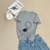 Sensación Fresca~Camiseta de Manga Corta Suave de Lana Lyocell, Camisa Casual Rosa Suave Estilo Mascarilla, Top Ligero para Mujer