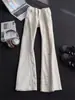 Verano Nuevo Bordado de Ojales Corte Diagonal Jeans Pantalones Casuales para Hombre Estilo Coreano Modernos Sueltos Cordón Caída Pantalones Largos