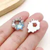 Sal Marina Aleación Azul Corazón Mariposa Luna Pentagrama Colgante DIY Pulsera Hecha a Mano Collar Accesorios de Joyería