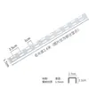 Soportes de Estante para Columnas Cuadradas de Doble Fila Ensanchados, Soportes de Columna en Forma de A Blanco y Negro, Columnas de Escalera, Estantes en T para Paredes de Tiendas de Ropa