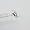 SMTNEK acero titanio Espina de pescado diente externo boca aretes labio uña piercing joyería accesorios para la cabeza