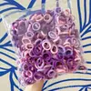 500 Pacotes Argola de Toalha Sem Costura Elástico de Cabelo Infantil Elástico de Cabelo para Bebê Não Danifica o Cabelo Corda de Cabelo Anel de Polegar Corda de Cabeça para Meninas