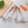 Utensílios de cozinha de aço inoxidável utensílios de cozinha terno espátula sopa colher pá de cozinha panela antiaderente necessidades diárias cozinha