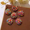Dopamina Fofo Chamativo Colorido Miçangas Sementes Flores Pequenas DIY Brincos da Moda Decorações de Sapato Clipes Laterais Acessórios de Cabelo
