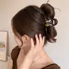 Elegante Pinza para el Cabello con Lazo Estilo Nuevo 2026 para Mujer, Cabello Semirecogido, Pinza de Garra para la Parte Posterior de la Cabeza para Cabello Fino, Sensación de Alta Gama, Pinza de Tiburón