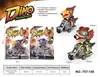 Juguete de motocicleta de dinosaurio para niños transfronterizo, de fricción, todoterreno de simulación, dinosaurio de cuatro ruedas, de fricción, para niños