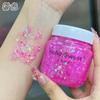 Hola Gel para el Cabello Dulce Maquillaje de Escenario Actuación Estilismo Capilar Líquido Brillante Lentejuelas Polvo de Brillo