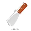 Pala para cocinar mango de madera placa de hierro pala para barbacoa mango de madera pala para cocinar acero inoxidable pala para freír bistec espátula pala para pizza