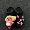 Flor de Sapato Fivela de Sapato Tamancos Flor de Sapato Castorzinho Loopy Namorado Acessórios Y2K Flor de Sapato de Nicho DIY Criativo