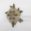 Bordado solúvel em água fio de ouro tridimensional flor sofá artesanato criativo aplique artesanal tecido para casa acessórios de roupas