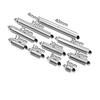 Cadena de cuentas de acero inoxidable transfronteriza, tubo de 6-40 mm, hebilla deslizante, pendientes con borlas, tubo de conexión, accesorios de joyería DIY
