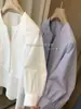 Recomendação Pessoal do Lojista!!! Marca T*H~ Estilo Minimalista Soltinho Gola Redonda Elegante Manga Lanterna Blusa Top para Mulheres