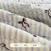 Colchoneta Gruesa de Leche Polar Estampada para Invierno, Habitación, Hogar, Tatami, Cojín Suave, Cubierta de Cama Acolchada de Polar Coral Cálido