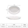 Plato Ovalado de Melamina A5 Blanco Plato Grande de Cintura Vajilla de Porcelana Imitación para Restaurante Hotel Plato Plato de Forma Dan Plato de Plástico