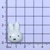 Acessórios de Resina de Coelho Miffy Desenho Animado Brilhante Cola Creme DIY Presilha de Cabelo Acessórios de Cabelo Capa de Celular Chaveiro Crocs Atacado