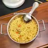 Tazón de Fideos Instantáneos Estilo Coreano, Tazón Grande de Acero Inoxidable 304 con Tapa, Tazón Doble Asa para Ramen para el Hogar, Tazón Especial para Sopa de Fideos Caracol, Corea