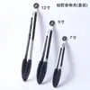 Pinza para Parrilla BBQ Transfronteriza de 7 pulgadas 9 pulgadas 12 pulgadas Juego de Tres Piezas Acero Inoxidable Pinza de Silicona para Alimentos Pinza de Cocina para Alimentos