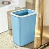 Papelera de oficina elegante, papelera para ranuras de baño, cubo de basura de gran capacidad para el hogar y el inodoro
