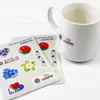 Set de Pegatinas de Plástico Transparente con Goteo de Cristal, Exportación Transfronteriza Hecho a Medida Lindos Dibujos Animados Pegatinas 3D para Fundas de Teléfono