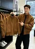 Chaqueta de Piloto para Hombre 2026 de Algodón, Estilo Americano, Corta, Cuello Alto, Chaqueta de Béisbol para Otoño e Invierno