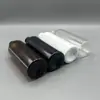 Garrafa plástica de 100ml com tampa, selada, boca estreita, branca, garrafa PET esguia, garrafa de líquido vazia, garrafa dispensadora de álcool