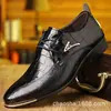 Zapatos Casuales de Negocios para Hombre de Amazon, Zapatos Populares Transfronterizos para Hombre, Zapatos Formales de Cuero con Cordones, Productos para Exportación de Hombres Listos para Enviar, Dropshipping