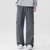 Ropa de Trabajo para Exteriores Paracaidista Casual Pantalones Cargo para Hombre Bolsillos Múltiples Holgados Deportivos Pierna Recta Pantalones Largos Pantalones para Hombre Otoño/Invierno 2026