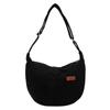 Bolsa para Dumplings de Gran Capacidad Versátil Otoño e Invierno 2024 Nueva Bolso Cruzado de Pana Bolso de Hombro Simple Versátil para Estudiantes