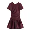 Para Comercio Exterior Transfronterizo Europeo y Americano Ropa de Mujer Aliexpress Más Vendido Verano Sencillo Ajustado Estilo Globo Vestido Corto