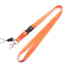 Diseño Gratis Lanyard Colorido Logo Nylon Lanyard para Teléfono Móvil Serigrafía Cinta de Poliéster Lanyard para Identificación Impresión