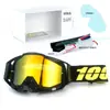 Set de Casco de Motocicleta Clásico en Stock, Gafas Todoterreno, Gafas de Exterior a Prueba de Viento, Gafas de Esquí UV, Gafas de Montar
