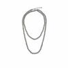 Nuevo collar largo de perlas grises retro de alta gama, diseño de nicho, hecho a mano con cuentas, moda, temperamento, cadena para suéter para mujer