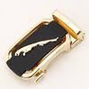 Guan Pin 3.5CM Cinturón de Cuero para Hombre con Cabeza Esmerilada y Hebilla Automática Cintura Cabeza Pantalones de Hombre Negocios Outlet de Fábrica