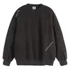 Moletom de Manga Comprida Masculino da Moda de Marca para Primavera e Outono, Top Pesado de Gola Redonda, Estampa de Letras Americanas, Camiseta Versátil Solta para Homens