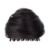 Moño de peluca con orejas de gato, peluca para recogido de mujer, moño voluminoso y esponjoso con pinza de garra y cordón