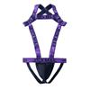 Ropa interior de tirante dos en uno ropa interior para hombre tanga doble tanga un solo pierna atractiva deportiva JM913