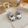 Zapatos de Playa de Encaje Hueco con Lazo Transpirables Florales de Princesa Verano Nuevos Sandalias con Forma de Corazón de Punta Cerrada 2026