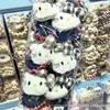 Celebridad de Internet Linda Lazo 3D Gato Kt Cuadros Mezclilla Goma para el Cabello Dulce Chica Japonesa Cuerda para Cola de Caballo