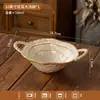 Juego de vajilla de cerámica cocida en horno estilo japonés, cuencos y platos de arroz vintage, juego con patrón martillado irregular, combinación de cuenco y plato nuevo modelo 2026