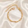 Venta caliente transfronteriza AliExpress Amazon personalizado metal cadena clavícula joyería para mujer simple collar de cadena de onda de agua para combinar con todo