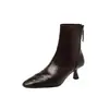 Botas chic estilo coreano para mujer~ Botas finas de piel de oveja otoño/invierno 2026 tacones de aguja versátiles elegantes botines elásticos de punta para mujer