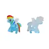 Accesorios acrílicos de pony coloridos tridimensionales de dibujos animados para diversión manual de bricolaje, decoraciones para pendientes, pinzas para el pelo y materiales para fundas de teléfono