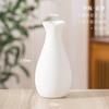 Vaso de Cerâmica Branca Queimada Liso Moderno Simples Para Flores Secas Arranjo de Flores Atacado Decoração Criativa para Casa Artesanato Enfeites