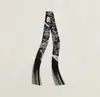 Bufanda con Borla Redonda 130*5 cm, Bufanda de Sarga de Seda Artificial, Cinta para el Cuello de Moda y Versátil, Lazo para Bolso