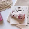 Corea del Sur Primavera Nuevo Estilo Dama Niña Rosa Algodón Animal Pequeño Encaje Encaje Conejo Anillo para el Cabello Pin para Niña