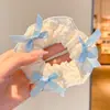 Laço de Renda Doce para Prender o Cabelo de Crianças, Elástico para Coque, Acessório de Cabelo para Meninas Pequenas, Elástico para Rabo de Cavalo